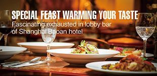 Special feast warming your taste Fascinating exhausted in lobby bar of Shanghai Baoan hotel
